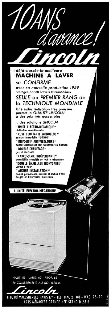 Advert Lincoln 1959