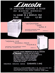 Advert Lincoln 1962