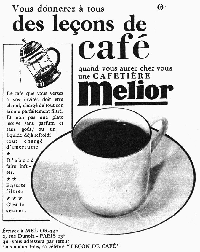 Advert Melior 1954