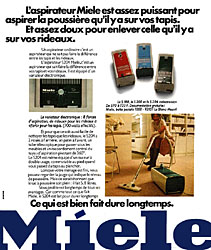 Advert Miele 1973