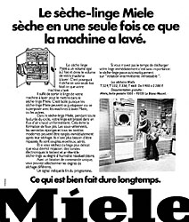 Advert Miele 1973