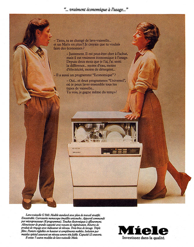 Advert Miele 1982