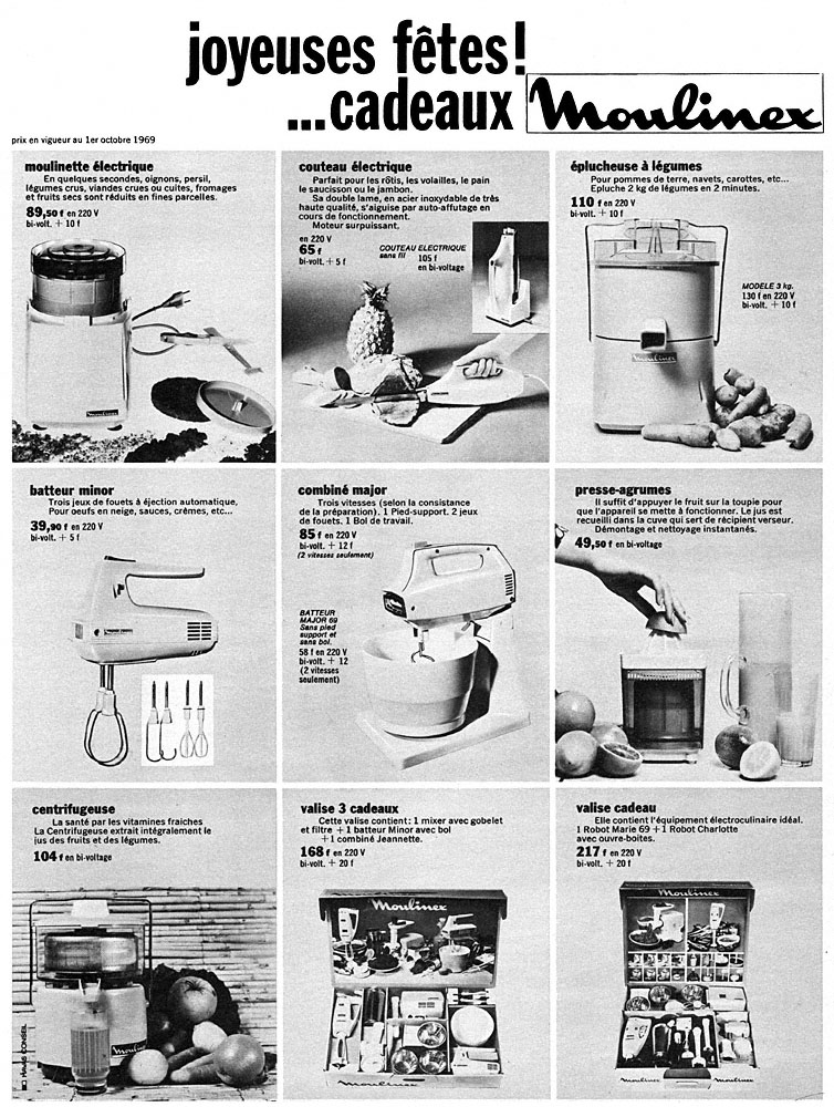 Advert Moulinex 1969