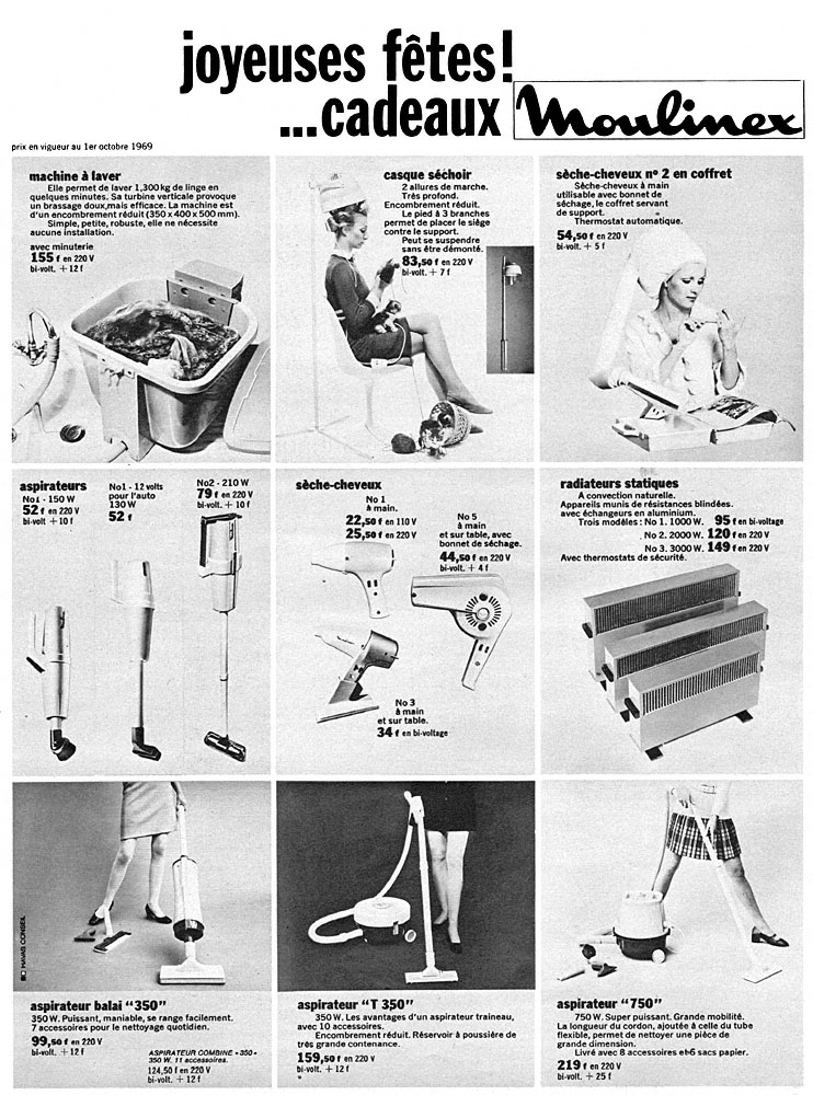 Advert Moulinex 1969