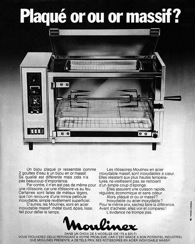 Advert Moulinex 1970