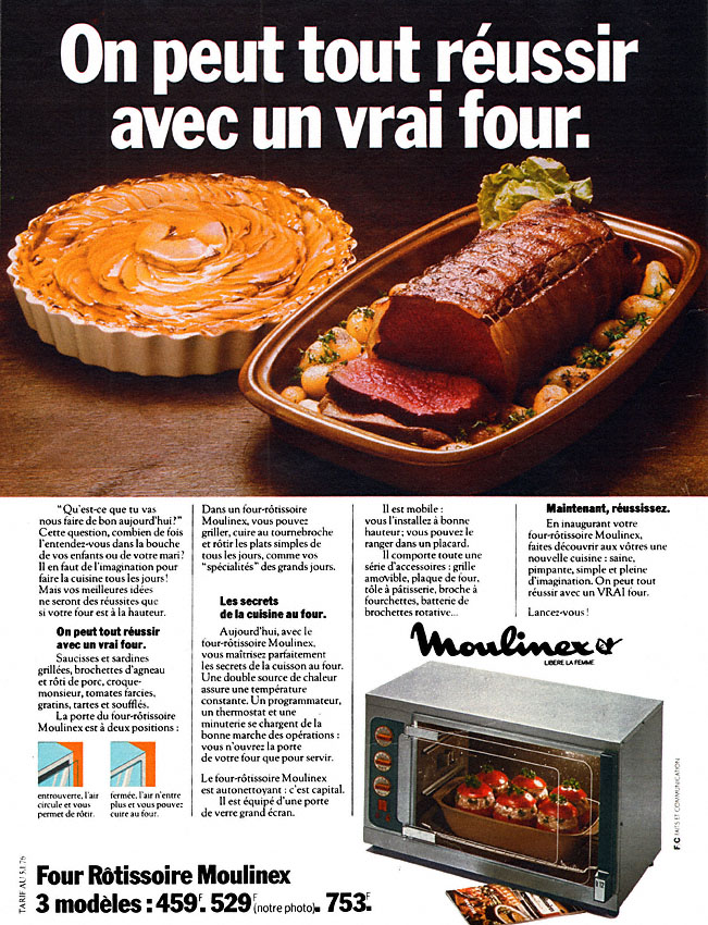 Advert Moulinex 1976