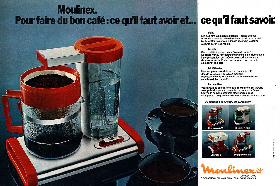Advert Moulinex 1978