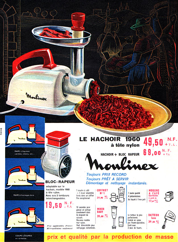 Advert Moulinex 1960