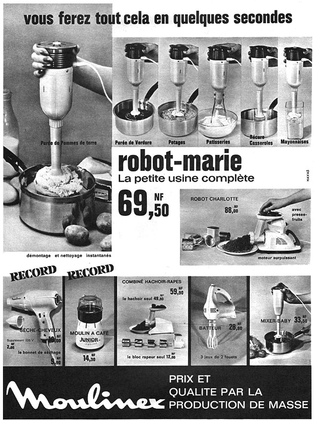Advert Moulinex 1961