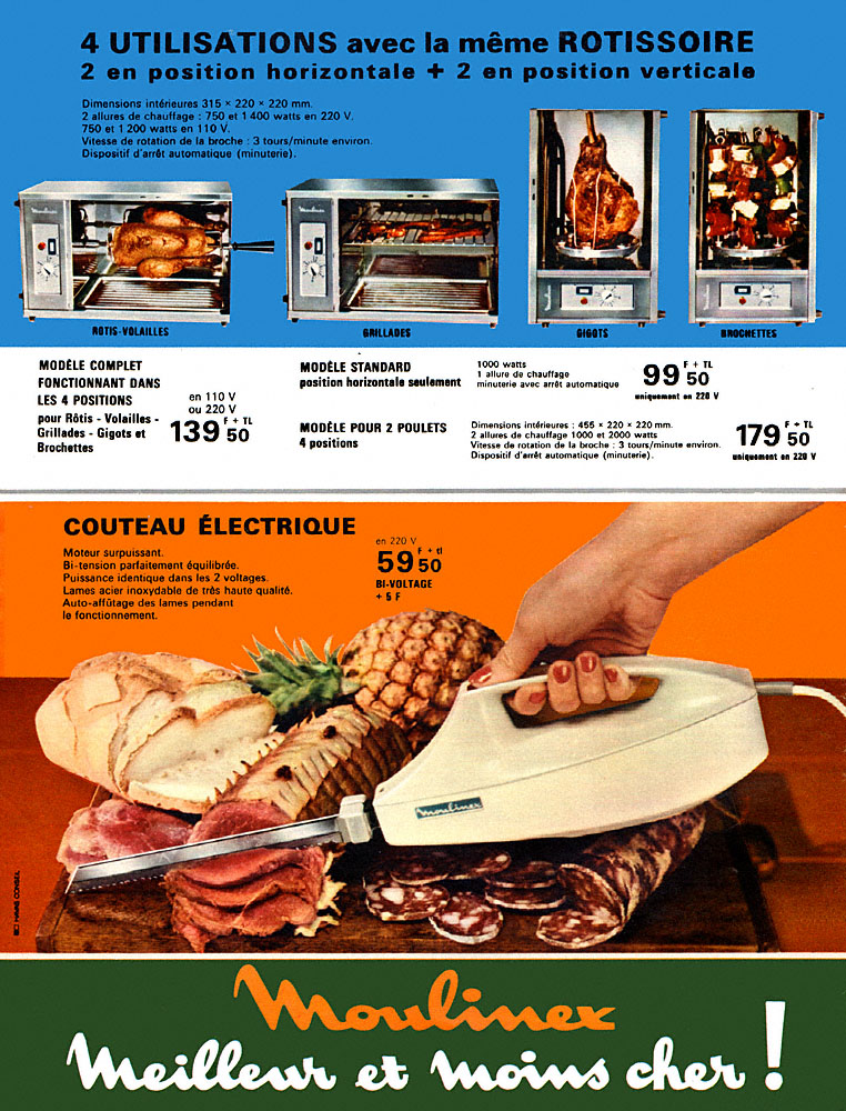 Advert Moulinex 1967