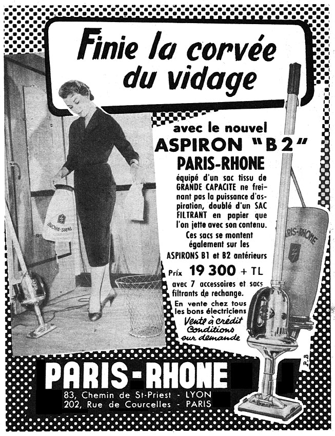 Advert Paris-Rhone 1956