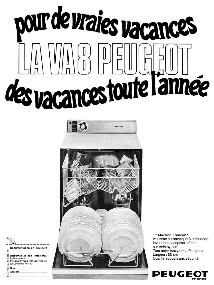 Advert Peugeot 1968