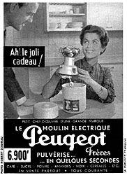 Advert Peugeot 1953