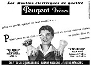 Advert Peugeot 1955