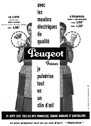 Advert Peugeot 1955