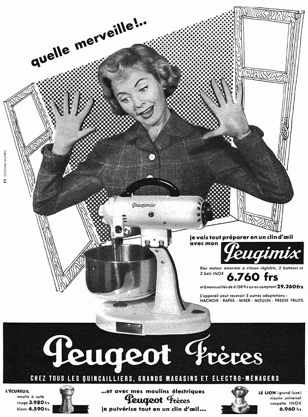 Advert Peugeot 1955