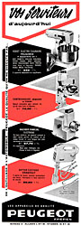 Advert Peugeot 1962