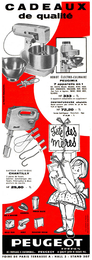 Advert Peugeot 1962