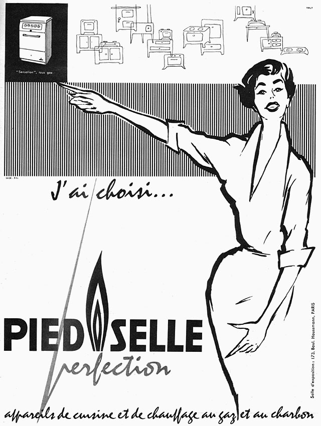 Advert Pied Selle 1955