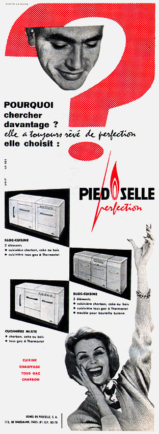 Advert Pied Selle 1958