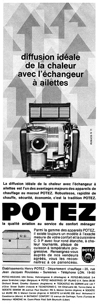 Advert Potez 1963