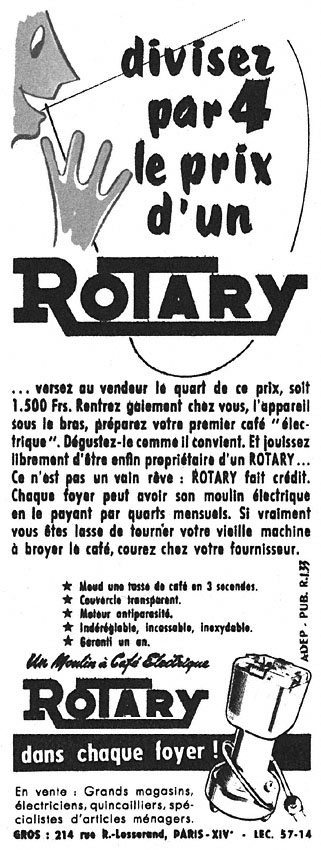 Advert Rotary 1953