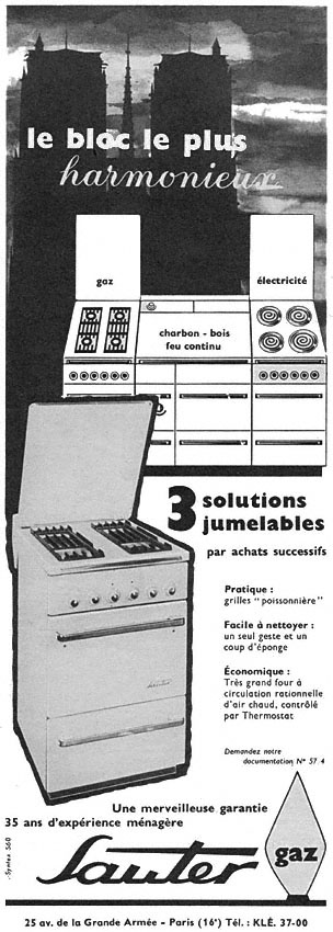 Advert Sauter 1957