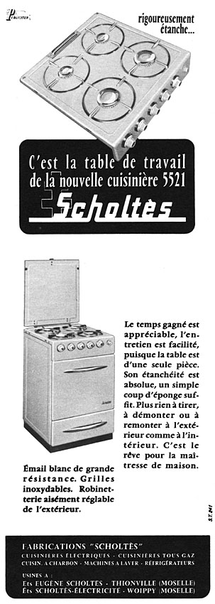 Advert Scholts 1956