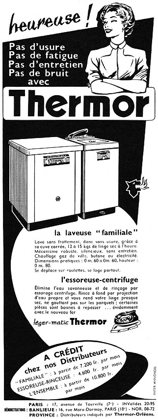 Advert Thermor 1954