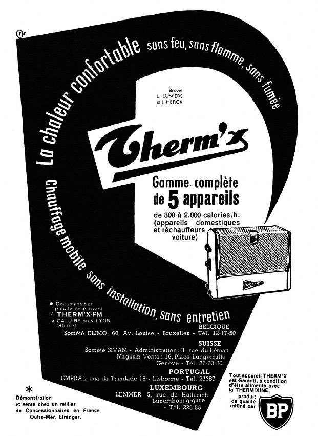 Advert Therm'x 1957