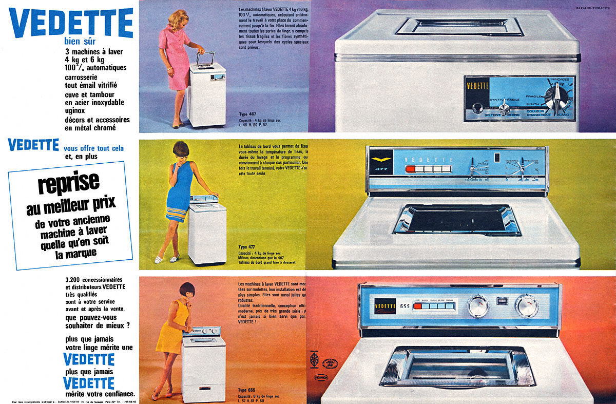 Advert Vedette 1967