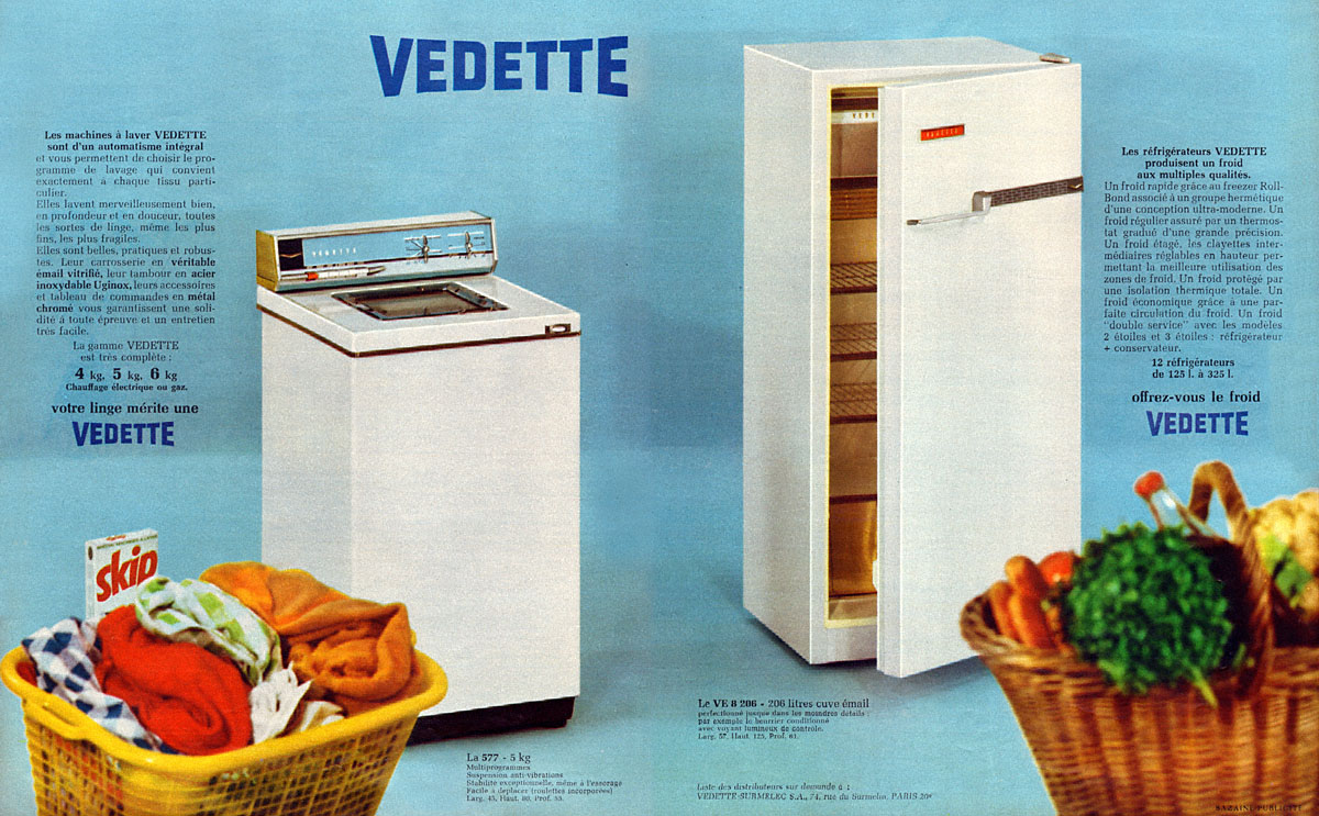 Advert Vedette 1968