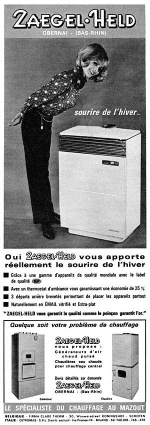 Advert Zaegel Held 1965