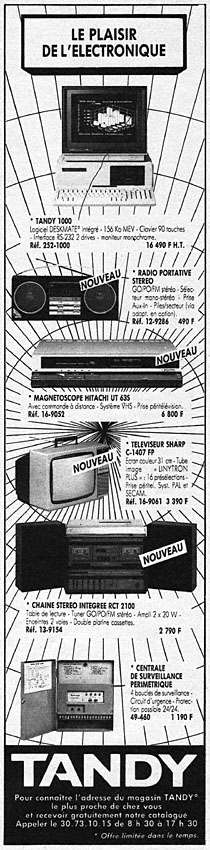Advert Tandy 1985