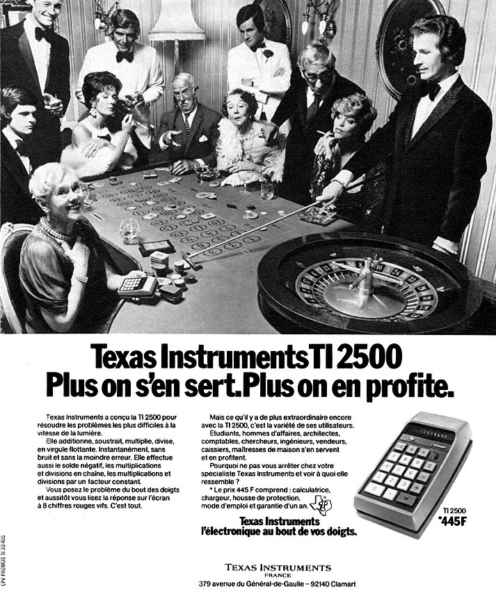 Advert Texas Instruments 1973