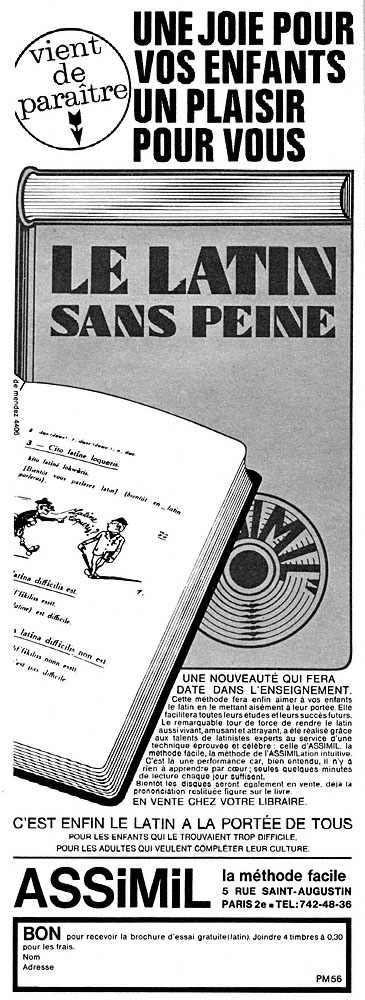 Advert Assimil 1966