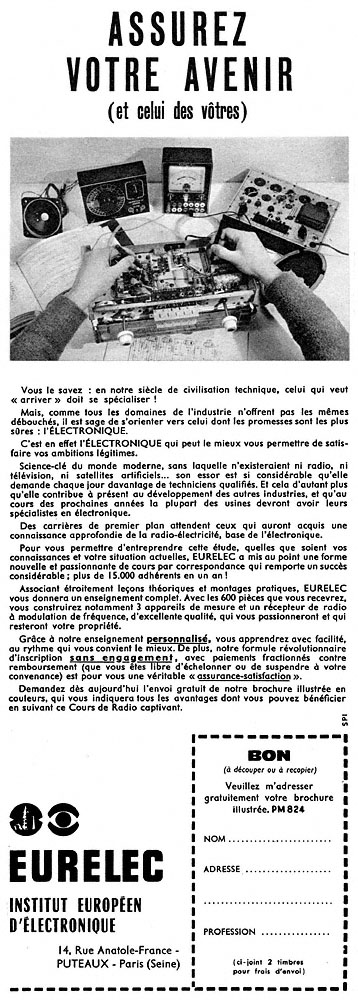 Advert Eurelec 1960