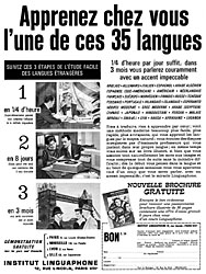 Advert Linguaphone 1962