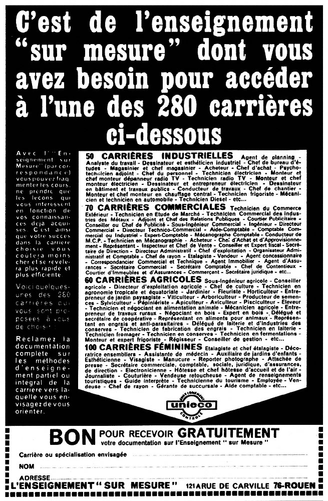 Advert Misc. 1967
