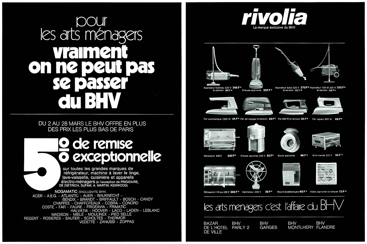 Advert Bhv 1970