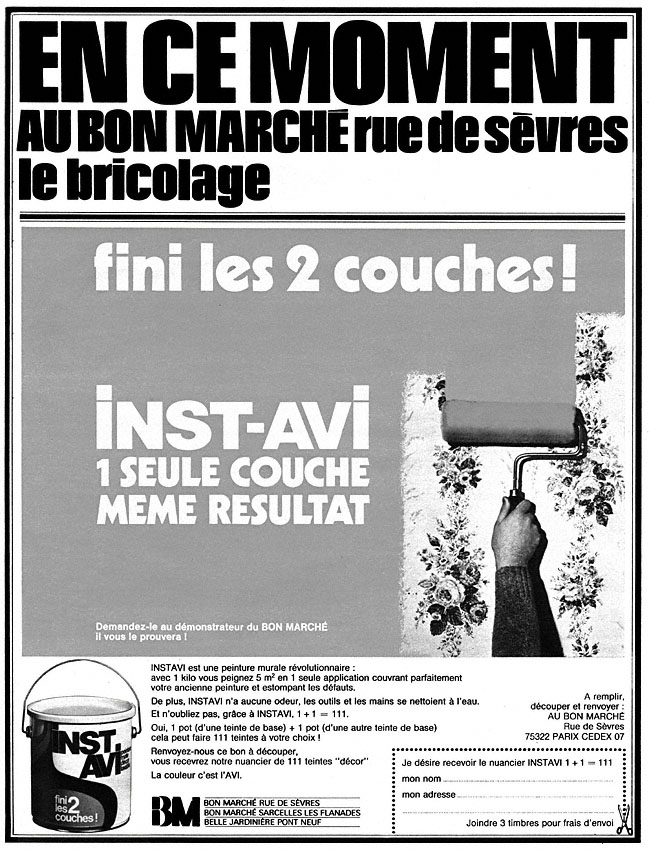 Advert Bon March 1972