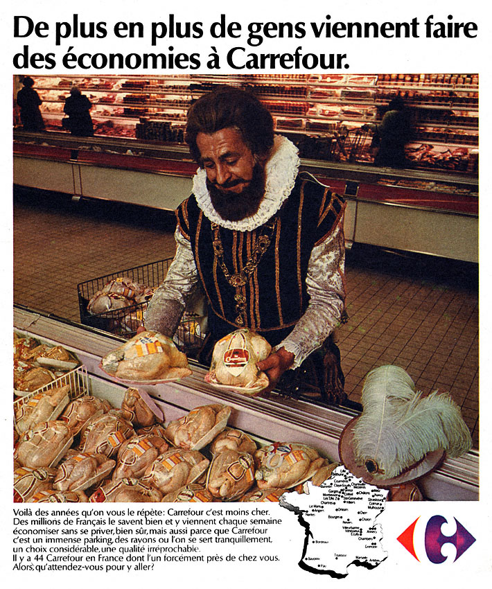 Advert Carrefour 1974