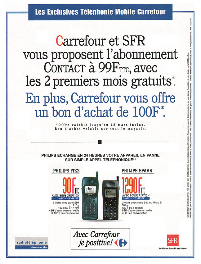 Advert Carrefour 1997
