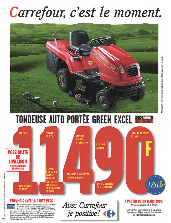 Advert Carrefour 1999