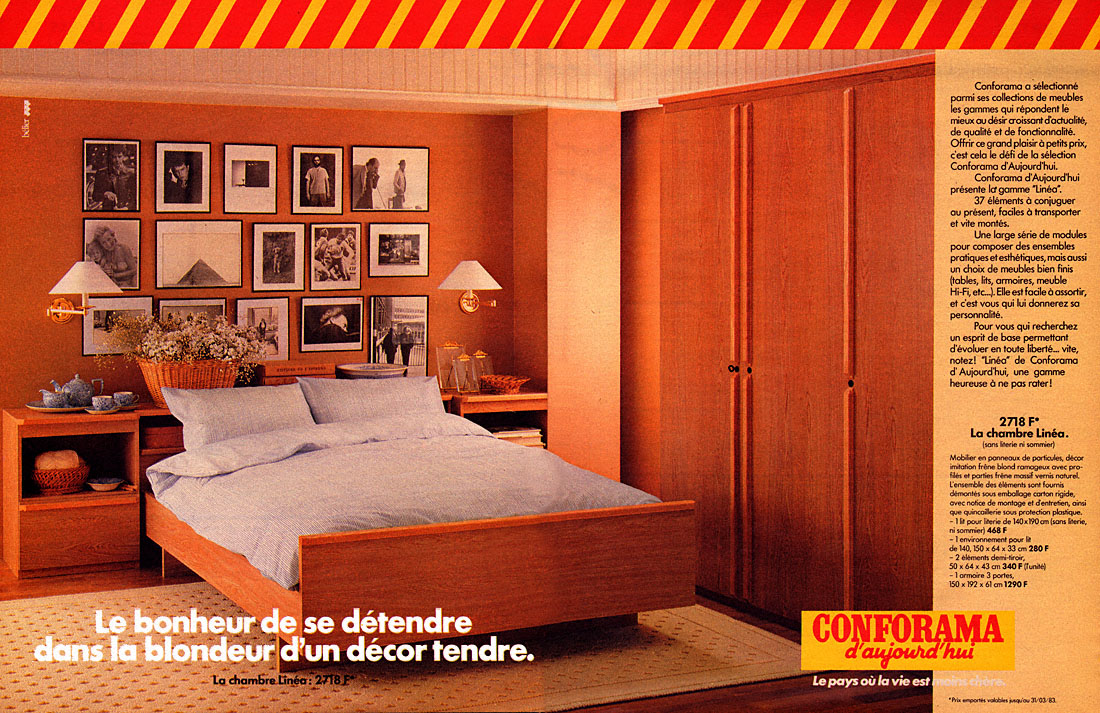 Advert Conforama 1983