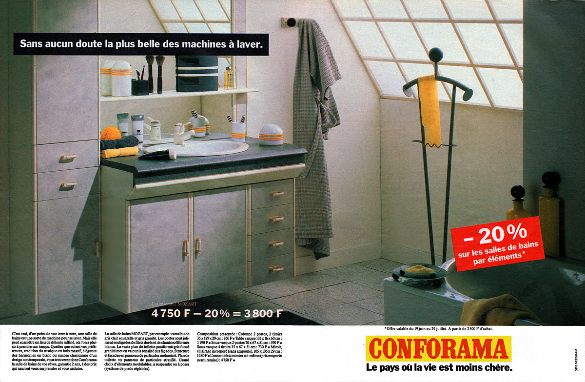 Advert Conforama 1990