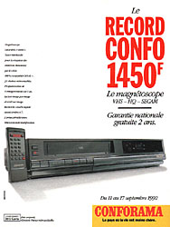 Advert Conforama 1992