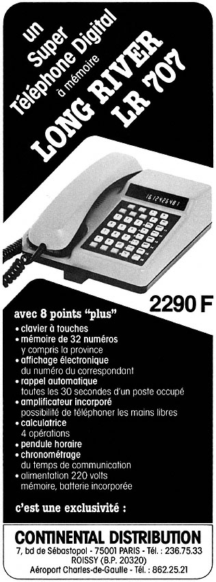 Advert Continental Distribution 1981