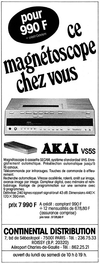 Advert Continental Distribution 1981