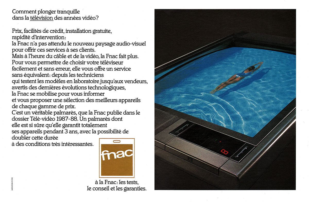 Advert Fnac 1987